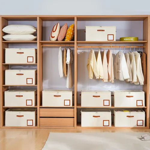 Miniatura 7 de INSTY Organizador de zapatos para armario con capacidad para 24 pares, contenedor plegable grande de almacenamiento de zapatos caja compartimento