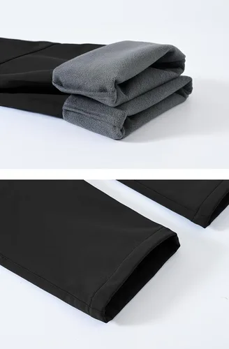 Miniatura 7 de YSENTO Pantalones de esquí de nieve impermeables con forro polar para mujer, con aislamiento softshell para senderismo y montaña