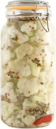 Miniatura 10 de Tarros de vidrio con tapas, tarros de almacenamiento de alimentos de 16 onzas con tapas herméticas a prueba de fugas, tarros de cocina