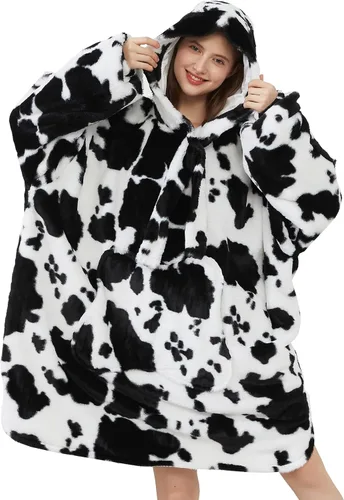 Miniatura 11 de Softan Manta con Capucha, Sudadera de Gran Tamaño para Adultos, Mujeres y Hombres, Regalo, Manta con Capucha Súper Acogedora y Cálida, Sudadera