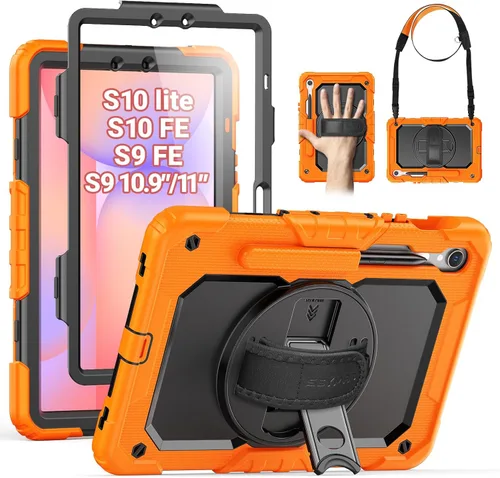 Miniatura 25 de SEYMAC Funda protectora resistente a prueba de golpes para Samsung Galaxy Tab A9 de 8.7 pulgadas 2023 (SM-X110/X115/X117), resistente a prueba