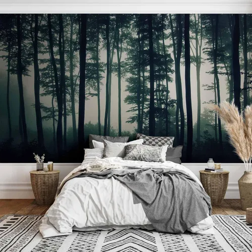 Miniatura 5 de artgeist Mural de pared prémium Bosque 177 x 124 pulgadas, papel tapiz fotográfico no tejido, impresión artística, mural de pared de forro polar