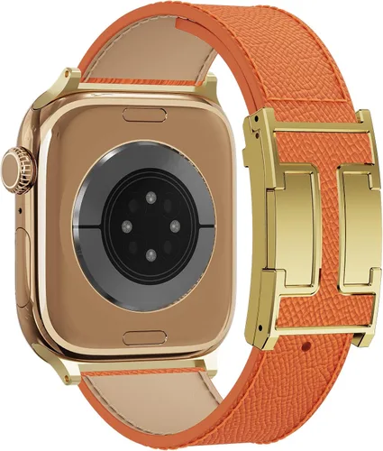 Miniatura 34 de Correa de reloj magnética de cuero compatible con Apple Watch Ultra 49 mm, 46 mm, 45 mm, 44 mm, 42 mm, 41 mm, 40 mm, 38 mm, correa de repuesto