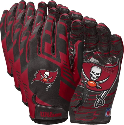 Miniatura 4 de Wilson NFL - Guantes de fútbol americano con ajuste elástico, tallas para jóvenes y adultos