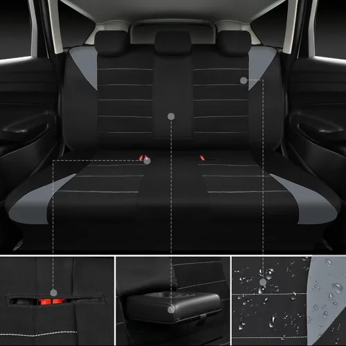 Miniatura 3 de CAR PASS Fundas de Asiento de Coche Impermeables Juegos Completos, Fundas de Asiento de Ajuste Universal para Coches, Juego de Fundas de Asiento