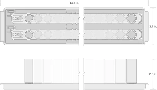 Miniatura 7 de TEKTON - Juego de llaves de vaso de 1/4 pulgada con 12 puntos, con rieles y bandeja, 28 piezas (4-15 mm) SHD90214
