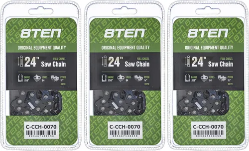 Miniatura 194 de 8TEN Cadena de motosierra semi cincel de 6 pulgadas .050 1/4 42 DL para Worx WG320 Black & Decker LLP120 (paquete de 3)