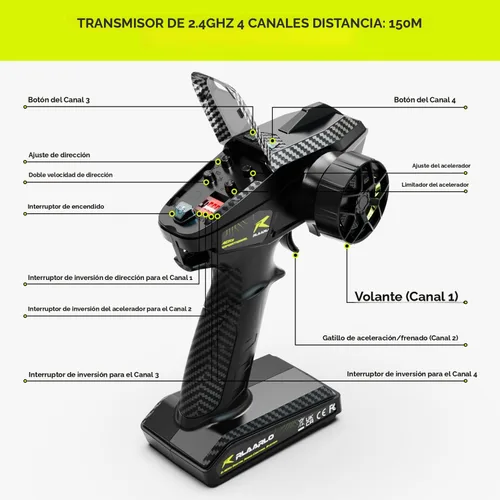 Miniatura 6 de AMORIL 1/10 RTR - Autos RC rápidos sin escobillas para adultos, camión monstruo eléctrico todoterreno de 50 mph, impermeable, de alta velocidad