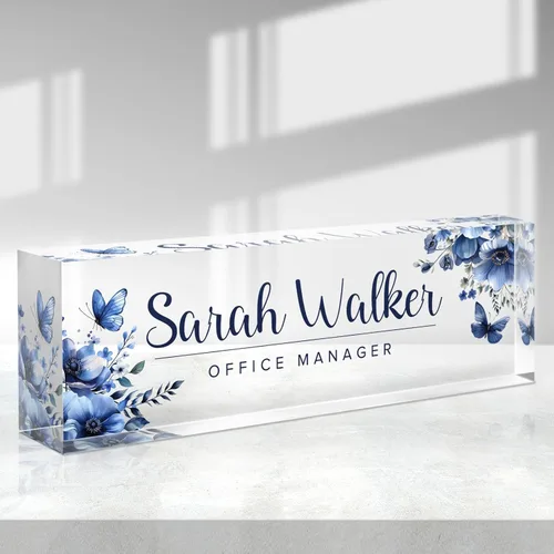 Miniatura 14 de Placa de nombre personalizada, placa de nombre de escritorio personalizada, accesorios de oficina de acrílico, regalos de agradecimiento