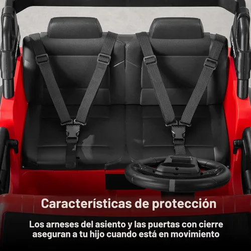 Miniatura 7 de Best Choice Products Camión de paseo eléctrico de 24 V para niños de 2 plazas con capacidad de peso de 132 lb, control parental, Bluetooth, luces