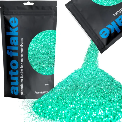 Miniatura 30 de Hemway Auto Flake Glitter FINE 1/64" 0.015" 0.4mm 375 micras Aditivo de Pintura en Hojuelas Metálicas 100g para uso con Pintura en Aerosol para Azul
