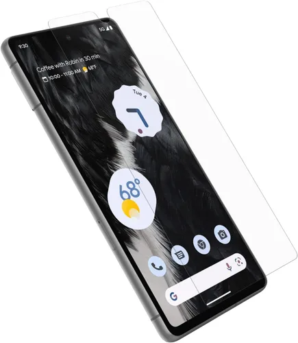 Miniatura 4 de OtterBox Protector de pantalla antimicrobiano Google Pixel 7 Alpha Flex - Transparente, ajuste de precisión, claridad de cristal, respuesta táctil