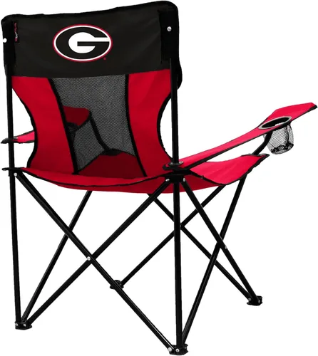 Miniatura 4 de Logo Brands NCAA Georgia Bulldogs Elite Silla Portátil - Silla Premium para Exteriores con Portavasos, Marco de Acero con Recubrimiento en Polvo