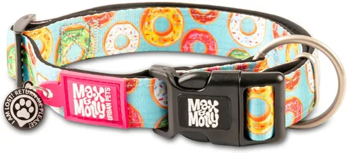 Miniatura 40 de Max & Molly Urban Pets Smart ID - Collar para perro con etiqueta de seguridad QR Gotcha! para mascotas y perfil de mascota personalizado, neopreno