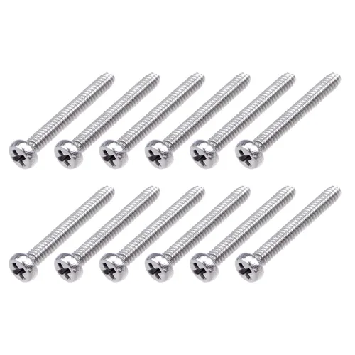 Miniatura 7 de METALLIXITY Tornillos de máquina (M1.0.236 x 0.079 in), 50 unidades, pernos Phillips cruzados de acero inoxidable 304, para instalación de muebles