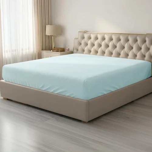 Miniatura 21 de HBHLFZ Sábana Bajera Ajustable King Solamente, Sábana Bajera Suave y Transpirable - 78"x80" Sábana Bajera Ajustable King Size con Bolsillos Blanco