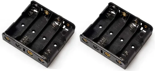 Corpco 4 x AA Soporte de batería con conector a presión estándar 6V Tipo de salida BH341 2 Pack
