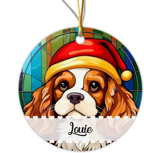 Miniatura 12 de Chow Chow - Adorno decorativo para árbol de Navidad 2026, adorno personalizado para sombrero de Navidad, regalo de adornos de Navidad para perros