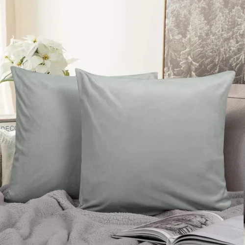 Miniatura 50 de NTBAY - Fundas de almohada de terciopelo con cierre para niños pequeños, 2 unidades, acogedoras, de lujo, de franela y felpa, para viajes, 33 x 46