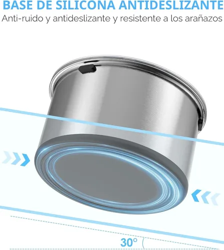 Miniatura 5 de Heouvo Cuenco de agua grande de 1 galón para perro, sin derrames, tapa antiexcavación y parte inferior de goma: cuenco para perro a prueba