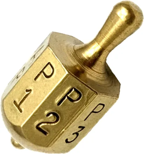 Poner y tomar Spinner - Juego de latón macizo Spin Dados Top Juego de azar Adulto Juego de azar Spinner TOP Dados Tipo Spinning FAUROREST