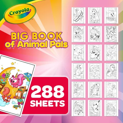 Miniatura 3 de Crayola Libro para colorear, libro grande de amigos de animales, 288 páginas para colorear, regalo para niños, edad 3, 4, 5, 6