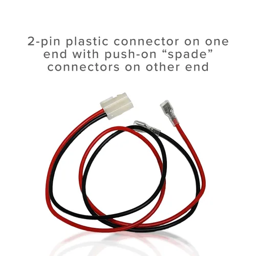 Miniatura 3 de AlveyTech Arnés universal de cableado de batería de 10 pulgadas, 2 pines, 600 V, 14 AWG, cable de repuesto para minimoto, Mega Moto, Pulse, Scooter