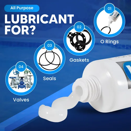 Miniatura 3 de Lubricante de grasa y junta tórica para juntas tóricas Hayward SPX0327-2oz Lubricante de silicona impermeable para filtros de piscina, grasa