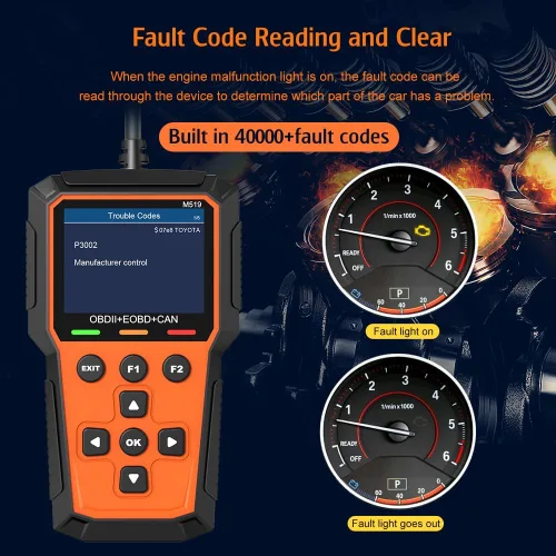 Miniatura 5 de Escáner Universal OBD II Clásico Mejorado, Lector de Código de Fallas de Motor Automotor, Instrumento de Diagnóstico CAN, Lee y Borra Códigos