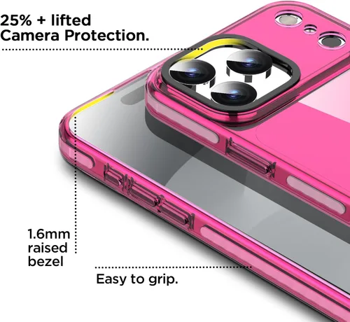 Miniatura 166 de AICase Funda protectora para iPhone 16 compatible con iPhone 16, delgada, ligera, transparente [no amarillenta] Diseño vibrante