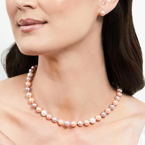 Miniatura 2 de The Pearl Source Freshwater Pearl Necklace for Women - Pearl Strand Necklace Multi-Color Pearl Necklace with Genuine Cultured Pearls