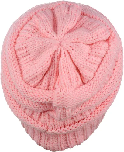 Miniatura 531 de C.C Trendy Warm Chunky Soft Stretch Cable Knit Beanie