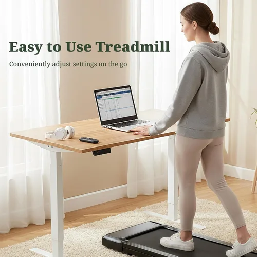 Miniatura 5 de Caminadora Walking Pad, Cinta de Correr Portátil 3 en 1 Debajo del Escritorio para Casa Espacios Pequeños, Cinta de Correr Plegable Compacta