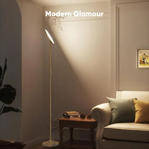 Miniatura 6 de SIBRILLE Lámpara de pie LED de 36 W, lámpara de pie súper brillante, moderna lámpara alta regulable con control remoto, lámpara de pie de lectura