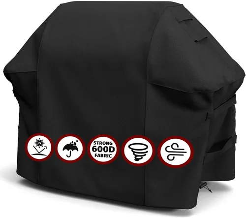 Miniatura 12 de SHINESTAR Funda para parrilla al aire libre, se adapta a Weber Spirit 200 y Spirit II 200 parrilla de gas 600D Oxford resistente a prueba de agua