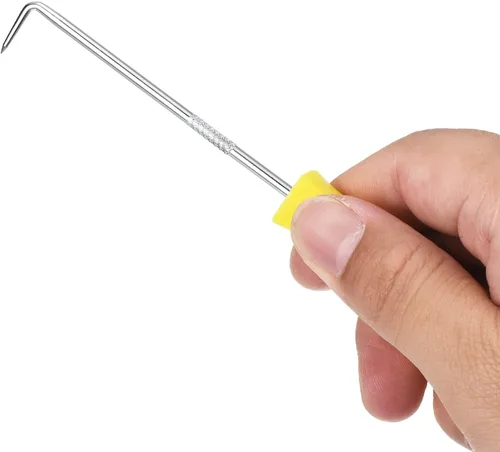 Miniatura 5 de PATIKIL Junta tórica de 90 grados 5.591 in, 2 juntas de sello de aceite, herramienta de extracción de destornilladores de precisión, color amarillo