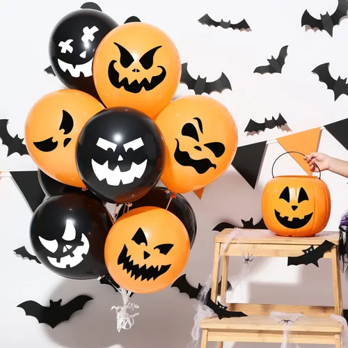 Miniatura 5 de Plantillas de cara de calabaza de 6 pulgadas, plantillas de Halloween, plantilla reutilizable para tallar calabaza para pintar en ventana de papel