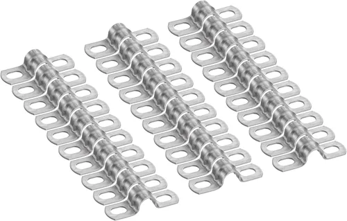 Miniatura 35 de HARFINGTON 10 abrazaderas de conducto de 5/16 pulgadas y 0.315 in, abrazadera de tubo M8 U, correa de tubo rígida de acero inoxidable, soporte