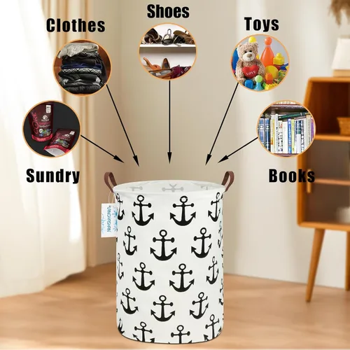 Miniatura 4 de Cesta de lona plegable para lavandería, cesta organizadora para almacenamiento, contenedores de juguetes, cestas de regalo, ropa de dormitorio, ropa