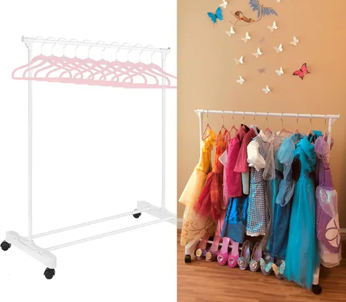 Miniatura 9 de Colgador para ropa de niños - Organizador de ropero para niños - Con colgadores de terciopelo para ropa de niños (Incluye 10 colgadores para niños)