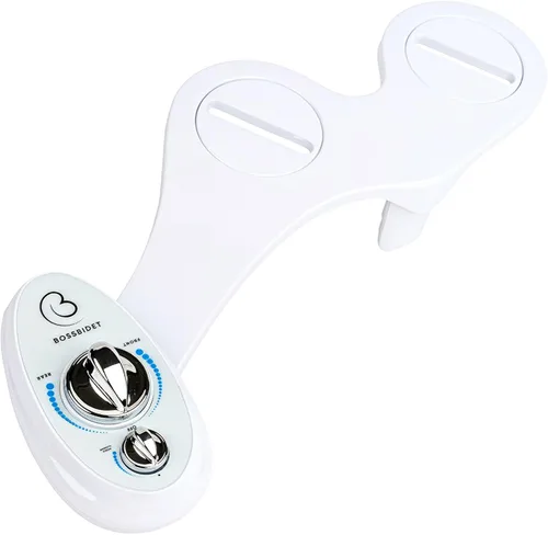 Miniatura 3 de Boss accesorio para bidé baño limpia tu cola tobera dual, propiedad de autolimpieza pulverizador – blanco y negro Blanco azul