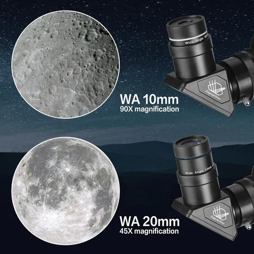 Miniatura 5 de Telescopio para adultos de alta potencia, telescopio refractor profesional de 80 mm de apertura y 900 mm para adultos y principiantes, telescopio