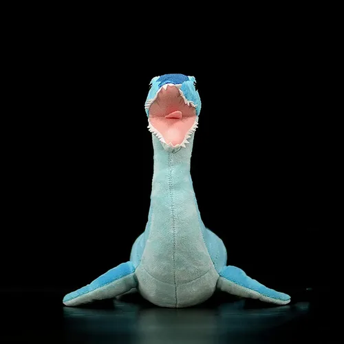 Miniatura 6 de Peluche de dinosaurio microraptor de simulación – Peluche de dinosaurio azul de 18 pulgadas Utahraptor tiranosaurio, figuras de peluche suaves