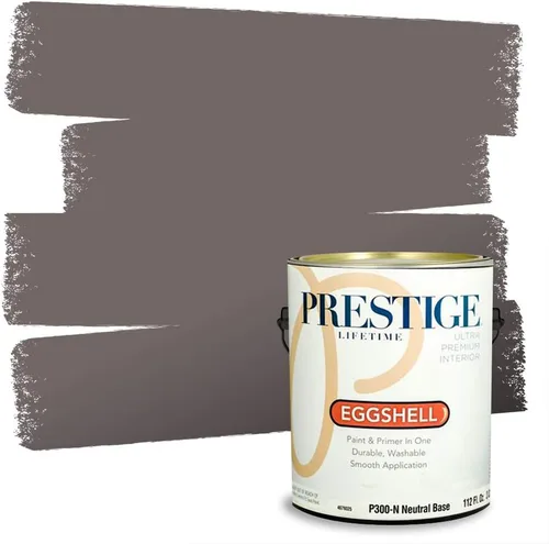Miniatura 141 de PRESTIGE Paints - Pintura interior e imprimación en uno, 1 galón, cáscara de huevo, pimienta envejecida
