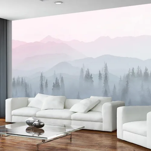 Miniatura 35 de Reyhui - Mural de pared con imagen de bosque y arroyo, papel tapiz grande con escena natural para dormitorio, sala de estar, fondo de TV, sofá