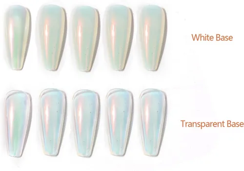 Miniatura 7 de Polvo de uñas de cromo perla naranja brillo para uñas, polvo de uñas cromado iridiscente metálico para uñas,Polvo de cromo para esmalte de gel