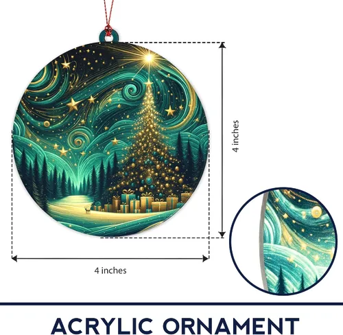 Miniatura 2 de Regalos para amantes de los gatos para mujeres, lindos adornos de gato, divertidos adornos de Navidad 2026, decoración de Navidad para árbol