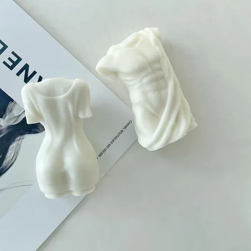 Miniatura 5 de Molde de vela de silicona con forma de cuerpo 3D para mujeres y hombres, molde de vela con forma de cuerpo, moldes masculinos femeninos de silicona