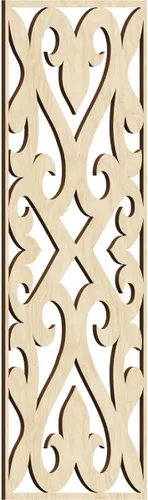 Miniatura 26 de Keene Paneles de pared decorativos de madera con calado, 9 3/8 pulgadas de ancho x 24 3/8 pulgadas de alto x 1/4 de alto, roble rojo rojo (Red Oak)