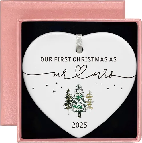 Miniatura 63 de Adorno Colgante Navideño en Forma de Corazón - Felicitaciones por la Nueva Casa, Regalo para Nuevo Propietario - Adorno para la Casa de Compradores